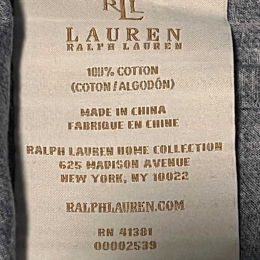 Ralph Lauren University Tate Stripe Standard Pillowcase Navy White Vintage X 4